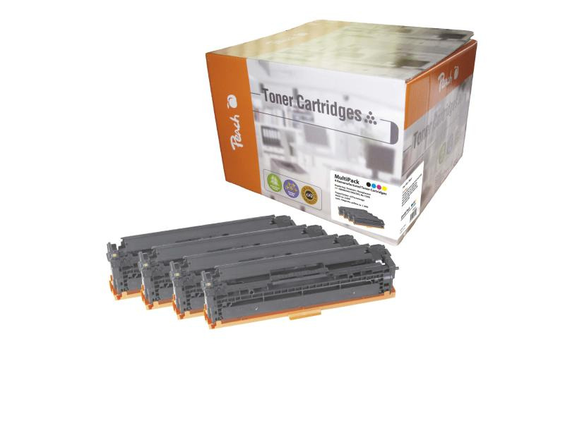 Peach Tonerset HP Nr. 125A (CB540-4) BK, C, M, Y
