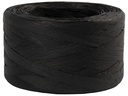 Creativ Company Geschenkband Raffiabast 8 mm x 100 m, Schwarz