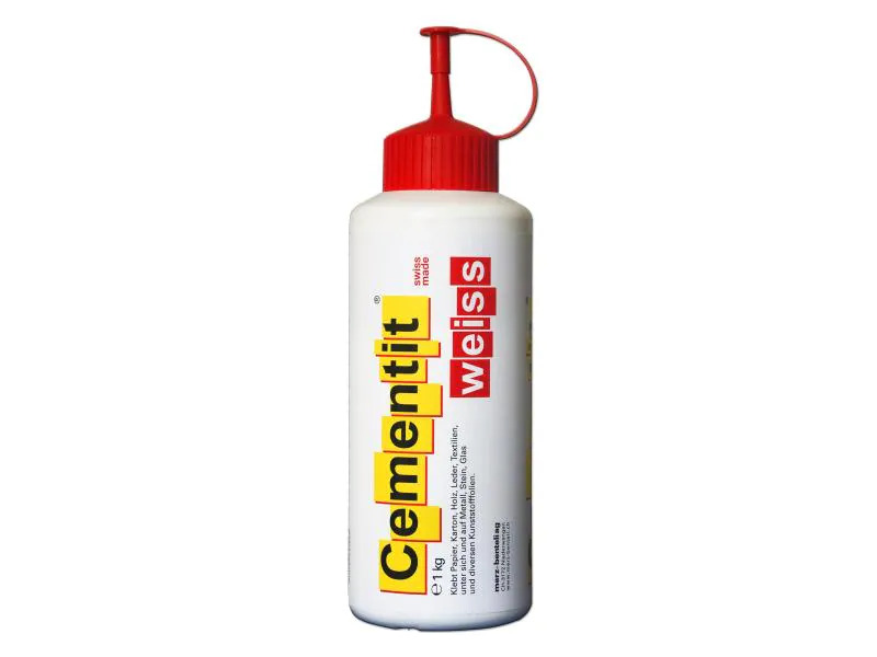 Cementit Bastelkleber 1 kg Weiss