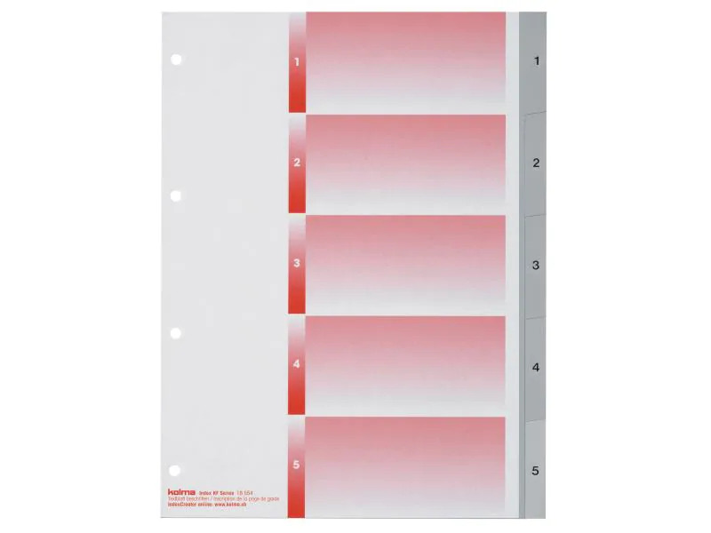 Kolma Register A4 KolmaFlex 1-5