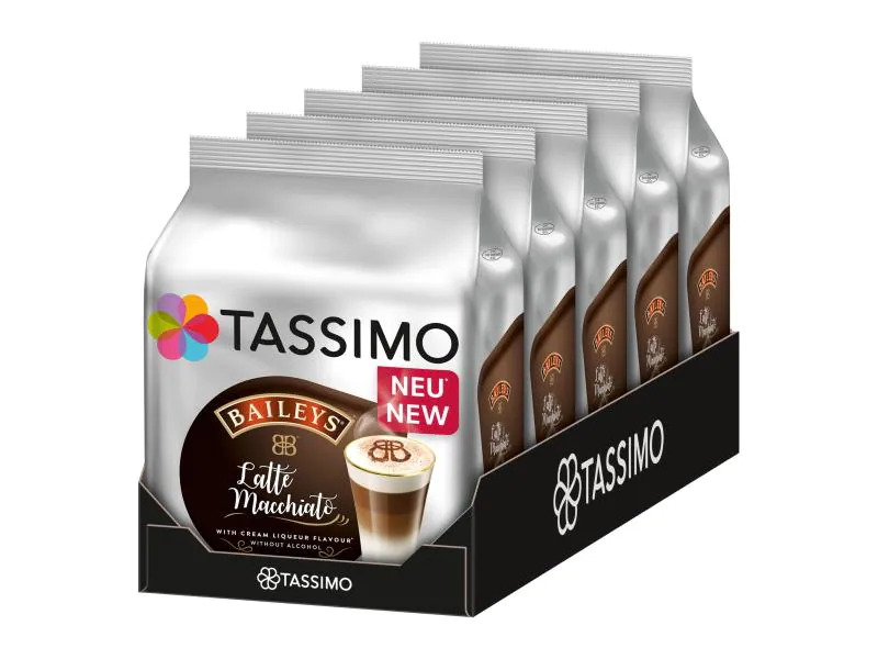 TASSIMO Kaffeekapseln Jacobs Latte Macchiato Baileys 40 Portionen