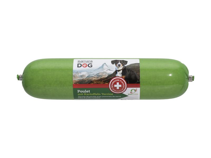 naturaDog Nassfutter Bio Poulet mit Kartoffel Terrine, 400 g