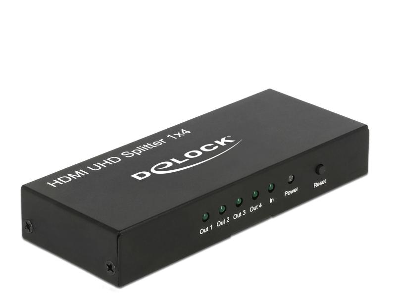 Delock 4-Port Signalsplitter HDMI - HDMI 4K/60Hz
