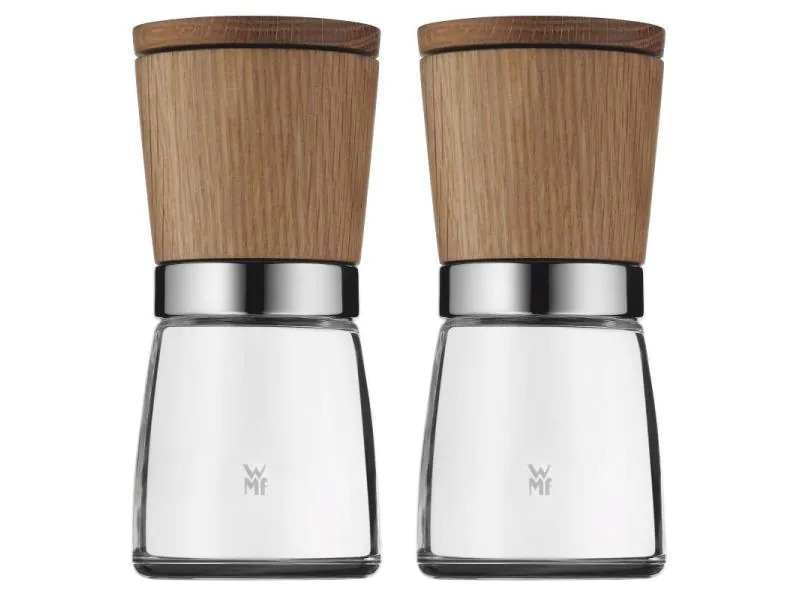 WMF Salz- und Pfeffermühle Ceramill 2 Stück, Braun/Transparent