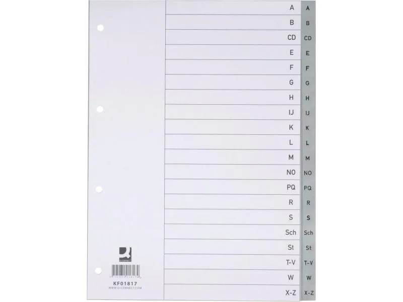 CONNECT Register A4, A-Z