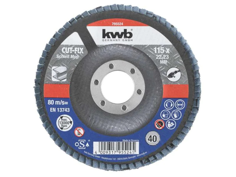 kwb Schleifscheibe Metall 115 mm K40