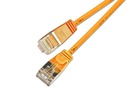 SLIM Slimpatchkabel RJ-45 - RJ-45, Cat 6, U/FTP, 0.5 m, Orange
