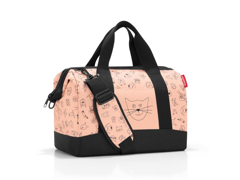 Reisenthel Reisetasche Allrounder M Kids Cats and Dogs Rosa