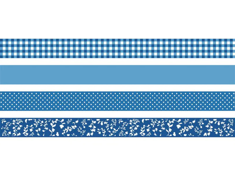 Heyda Washi Tape Colour Code Azur Blau
