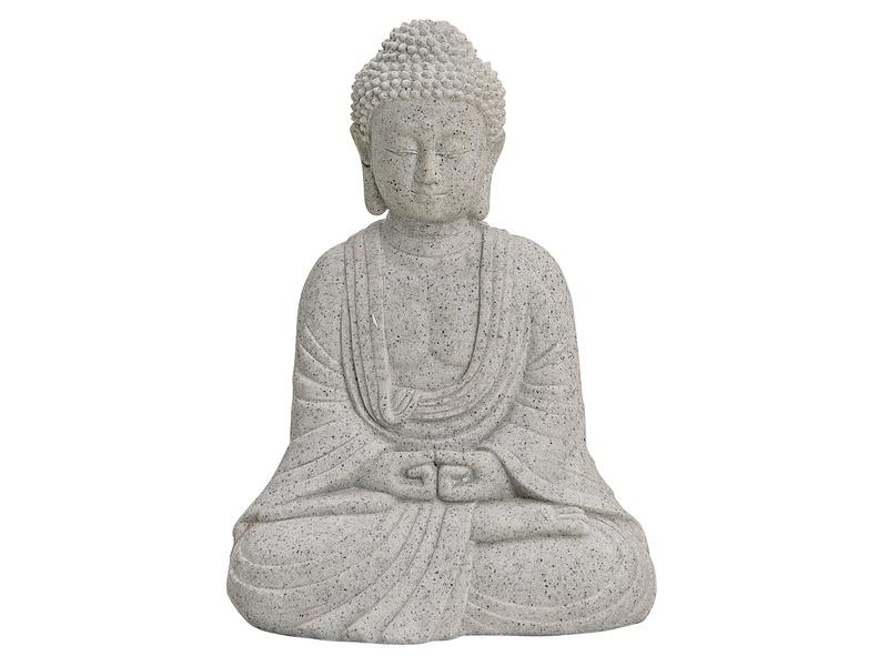 G. Wurm Dekofigur Buddha aus Polyresin, 13 cm