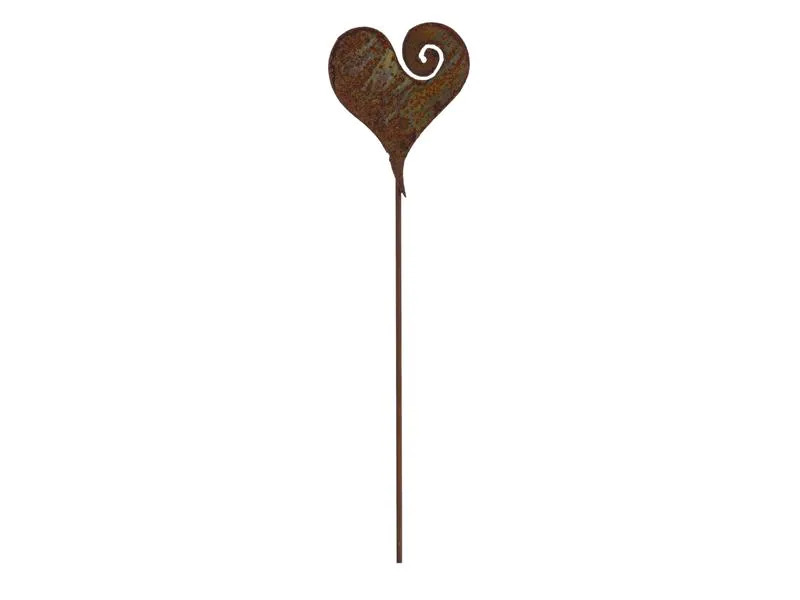 Ambiance Gartenstecker Herz Curl Stecker, 50 cm