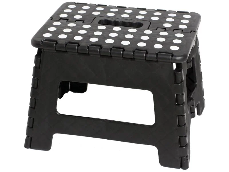 M &amp; B Klapphocker Klapp-Klick Kunststoff, Schwarz