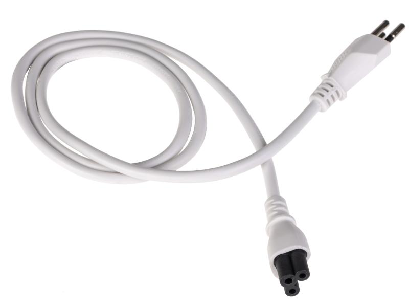 FURBER.power Netzkabel C5-T12 1.0 m Weiss