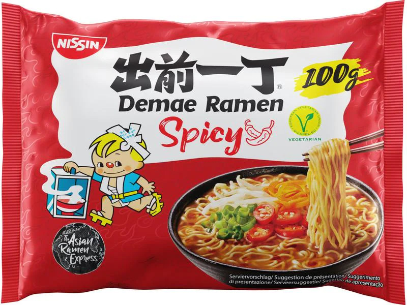 Nissin Food Demae Ramen Nudelsuppe Spicy 100 g