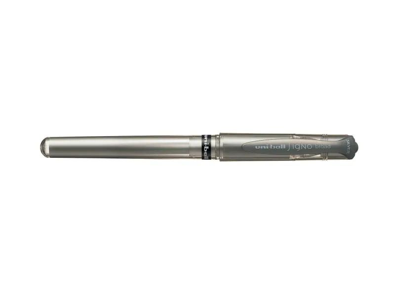 Uni Gelschreiber Uniball Signo Broad 1 mm Silber