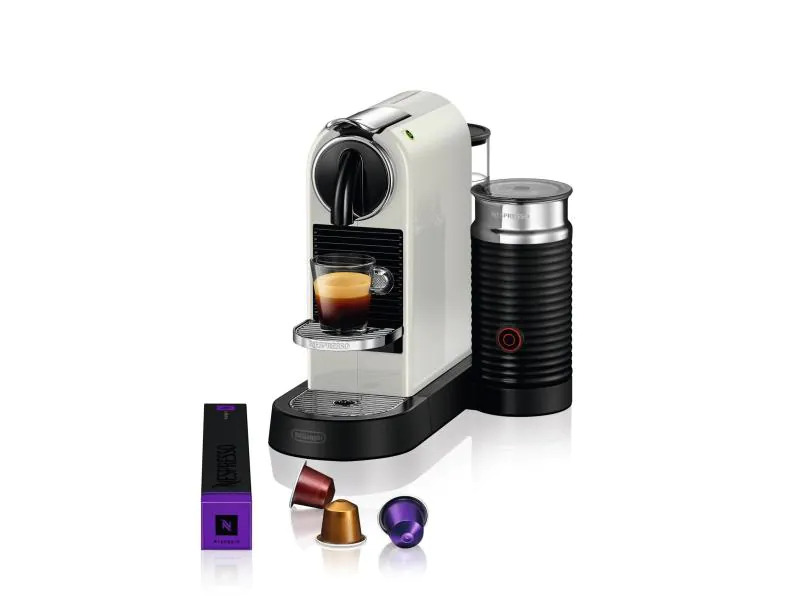 De'Longhi Kaffeemaschine Nespresso CitiZ &amp; Milk EN267.WAE Weiss