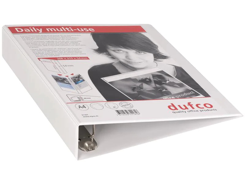 dufco Ringbuch 6 cm , Weiss