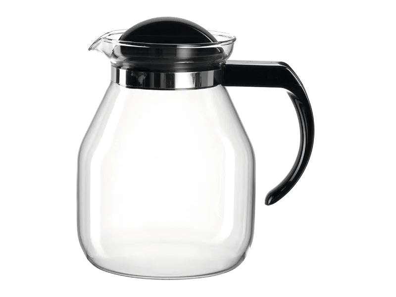 Montana Teekanne CONTENT 1.25 l, Schwarz/Transparent