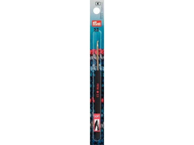 Prym Häkelnadel Ø 2.5 mm, Wolle, Soft-Griff