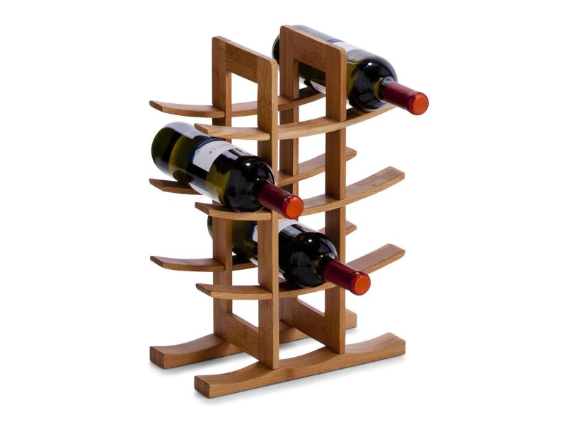Zeller Present Weinregal für 12 Flaschen, Braun