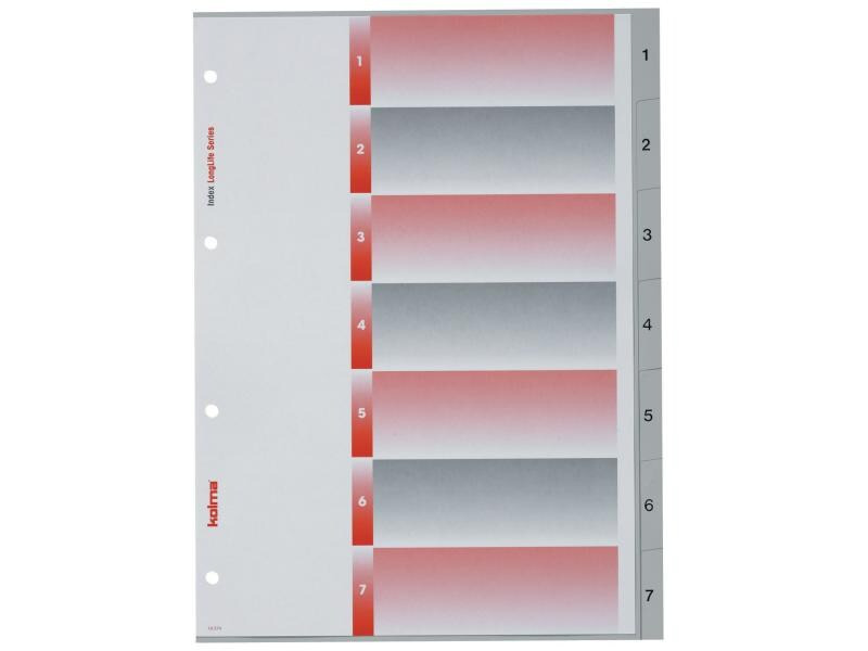 Kolma Register A4 LongLife 1-7