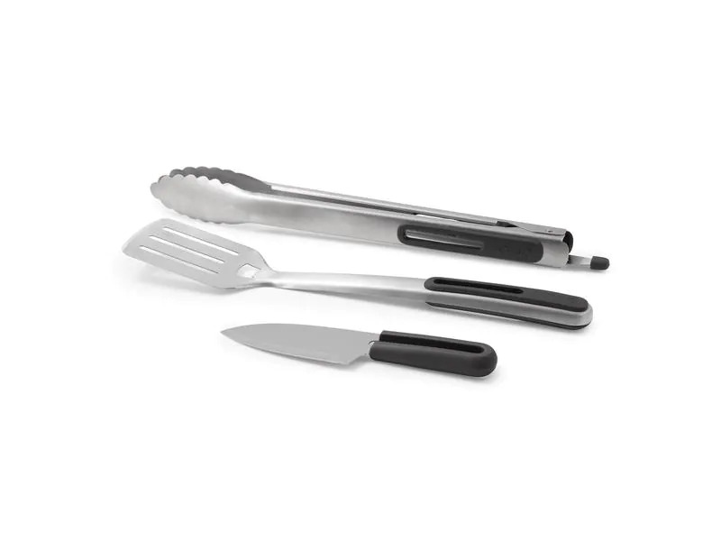 BioLite Grillbesteck-Set Prep &amp; Grill Toolkit 3-teilig,  Silber