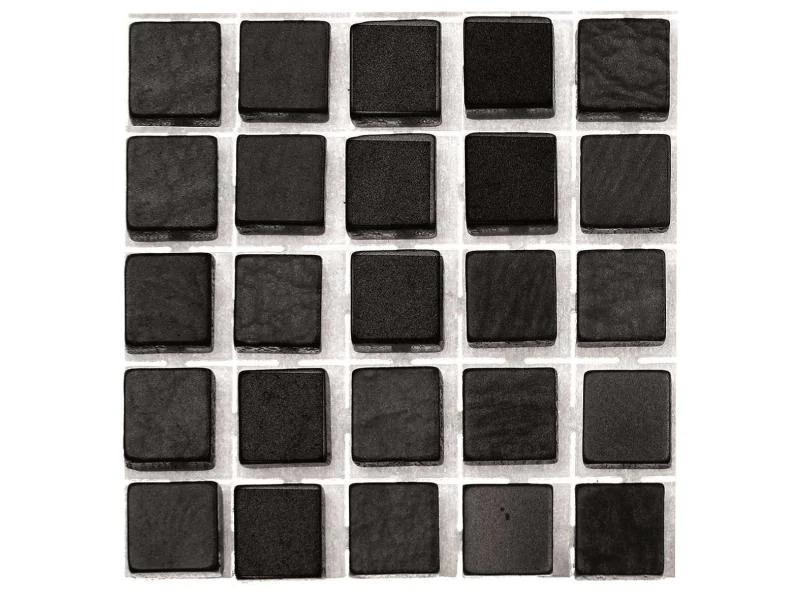 Glorex Selbstklebendes Mosaik Poly-Mosaic 5 mm Schwarz