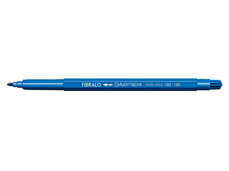 Caran d'Ache Filzstift Fibralo 1 Stück, Koboltblau