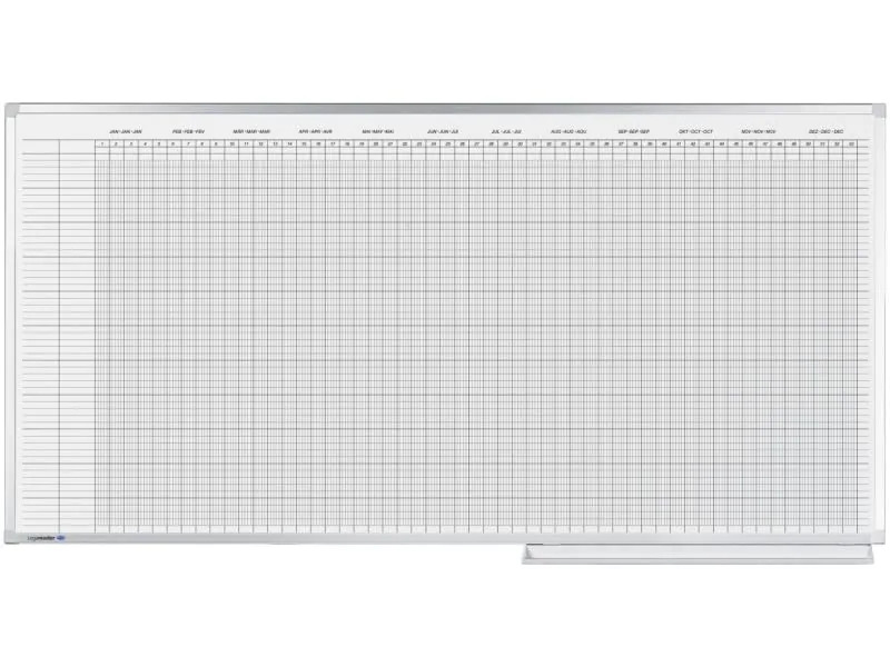 Legamaster Magnethaftendes Whiteboard Jahresplaner 100 x 150 cm
