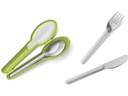 Emsa Besteck-Set to go Clip &amp; Go 3-teilig, Grün/Silber