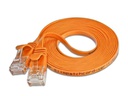 SLIM Slimpatchkabel RJ-45 - RJ-45, Cat 6, UTP, 0.1 m, Orange