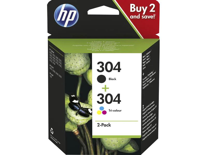 HP Combopack Nr. 304 (Tinte 3JB05AE) C/M/Y/BK