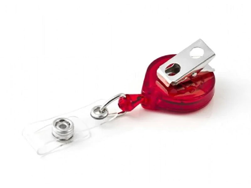 Robert Rieffel Ausweishalter KB-Mini Badge 90 cm, mit Clip, Rot