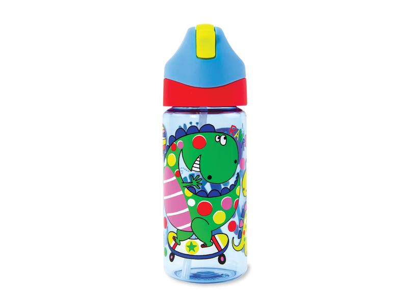Rachel Ellen Trinkflasche Dinosaurier 350 ml, Hellblau