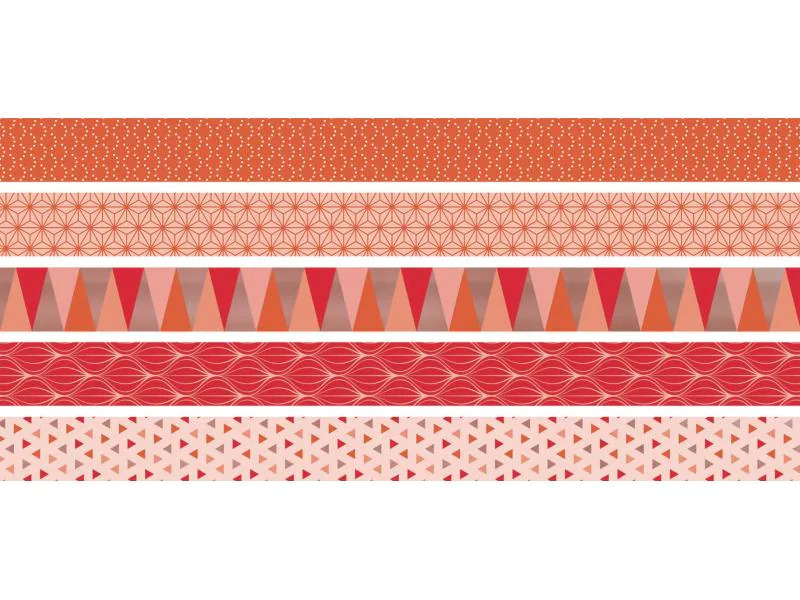 Heyda Washi Tape Triangle Koralle