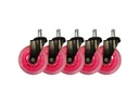 LC-Power Gaming Stuhlrollen 5er Set Pink