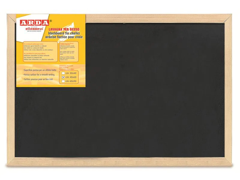 Arda Kreidetafel Blackboard 40 x 60 cm, Schwarz