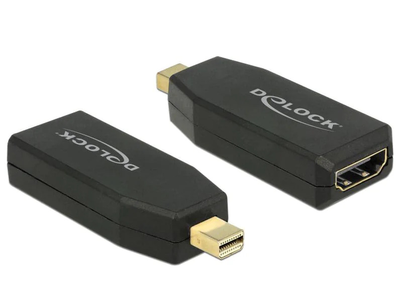 Delock Adapter Mini-Displayport – HDMI 4K, aktiv, schwarz