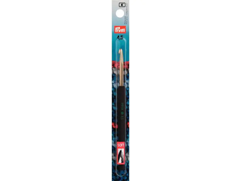 Prym Häkelnadel Ø 4.5 mm, Wolle, Soft-Griff