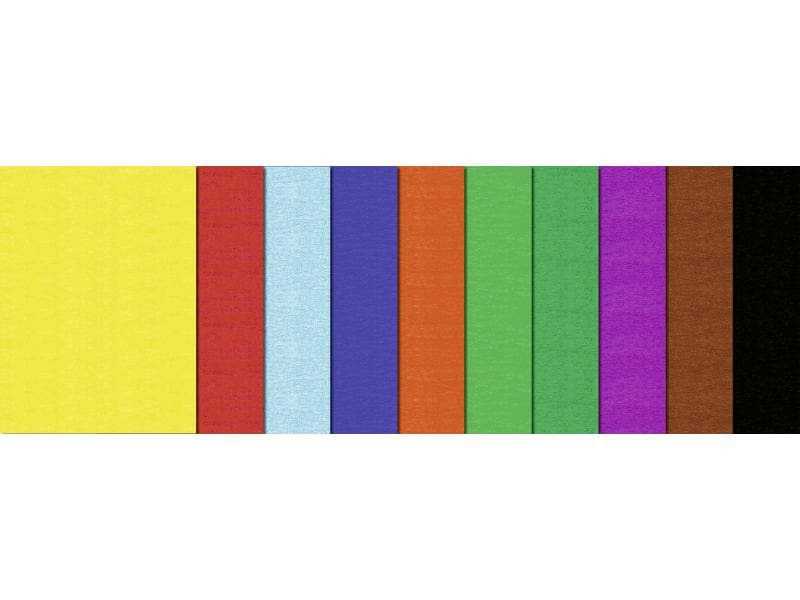 URSUS Krepppapier 50 cm x 2.5 m, 32 g/m², Mehrfarbig