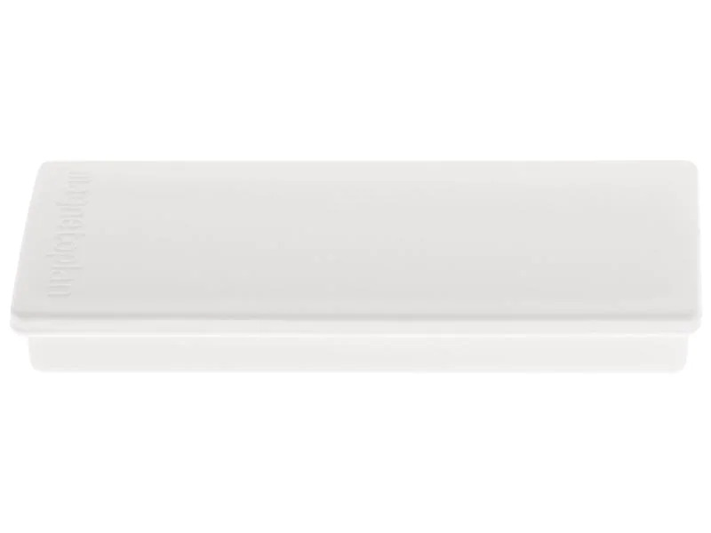 Magnetoplan Haftmagnet Rechteck Weiss, 10 Stück