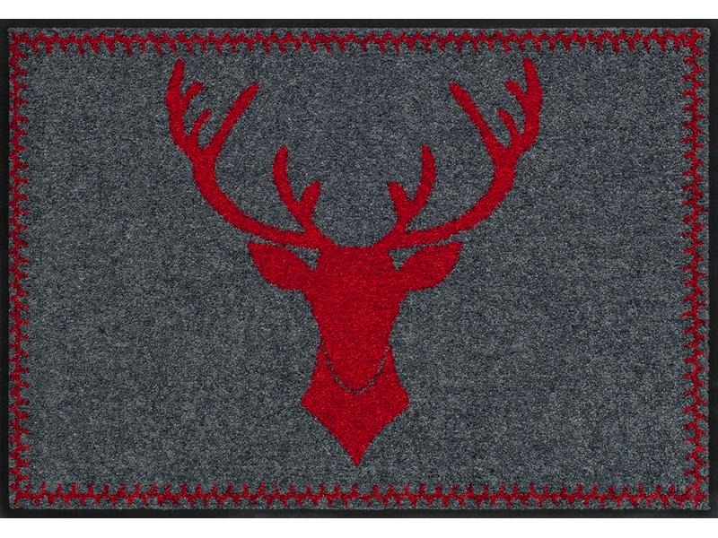Salonlöwe Fussmatte Franz Rot 50 cm x 75 cm