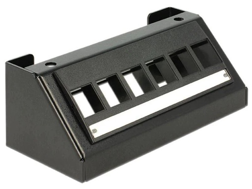 [90100054 496252] Delock Gehäuse Keystone 6-Port Tischmontage-Leerpanel