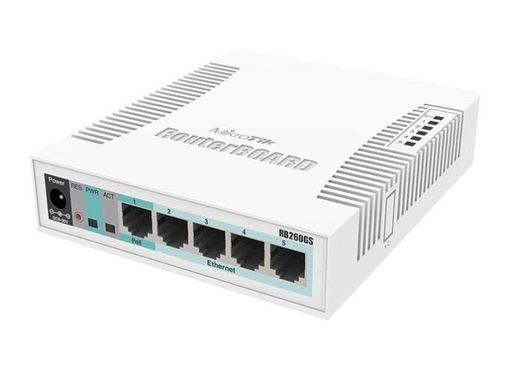 [90100195 257927] MikroTik Switch RB260GS 6 Port