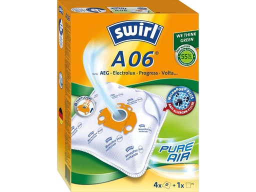 [90100218 214456] Swirl Staubfilterbeutel A 06 4 Stück