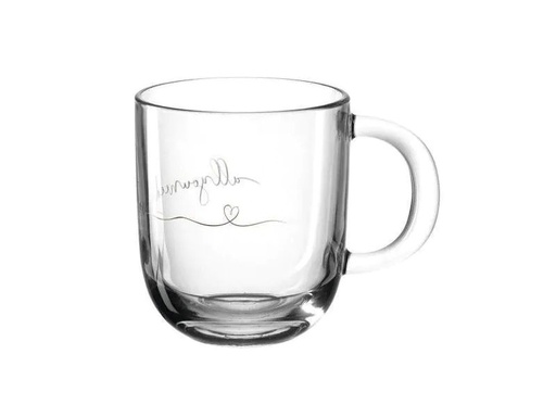 [90100312 866626] Leonardo Kaffeetasse Emozione – All you need 400 ml, 1 Stück