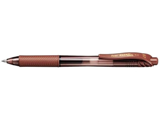 [90100336 1112172] pentel Gelschreiber Energel 0.7 mm, Braun, 1 Stück