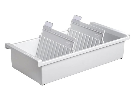 [90100433 1014589] HAN Karteibox A6 Quer, Für 1300 Karten, Grau