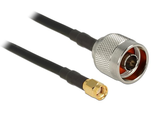 [90100502 1185276] Delock Antennenkabel N-Type zu RP-SMA, 1 m
