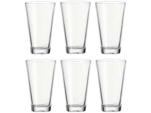 [90100717 537682] Leonardo Trinkglas Ciao 300 ml, 6 Stück, Transparent